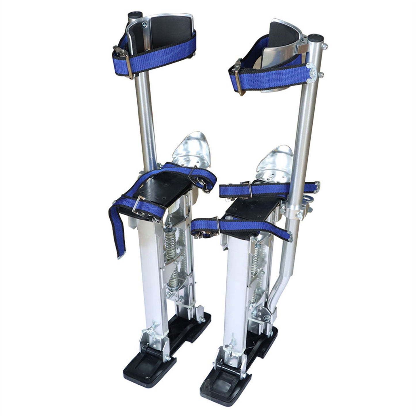 ALL-CARB Drywall Stilts 18 - 30 inch Grade Adjustable Auminum Tool Stilt for Painting or Cleaning - Silver