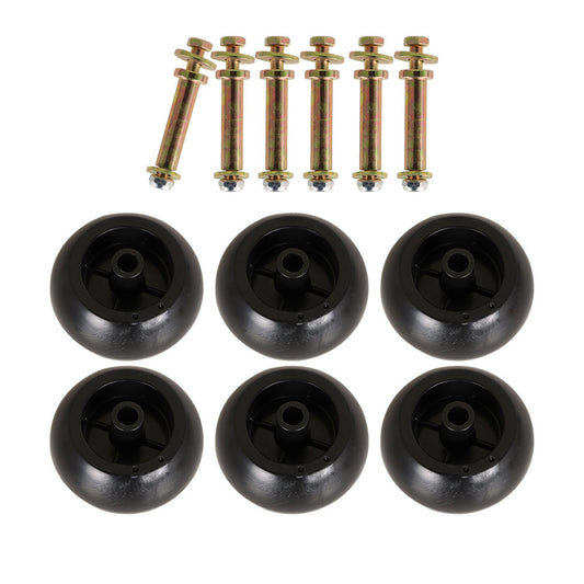 ALL-CARB 6Pcs Mower Deck Wheels Kit Replacement for Mower 103-3168 103-7263 109-2098 1-603299