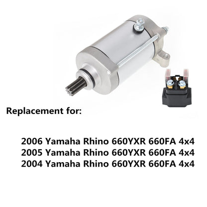 ALL-CARB Starter & Relay Solenoid Replacement for Yamaha Rhino 660 YXR660 2004-2006 5KM-81890-00-00