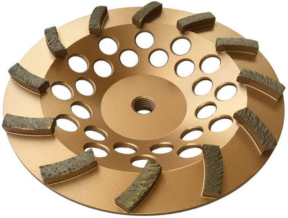 ALL-CARB 7 Inch 12 Turbo Segments 5/8 Inch -11 Arbor Grinding Wheels Diamond Cup Grinding Wheels Fit for Concrete and Masonry Available