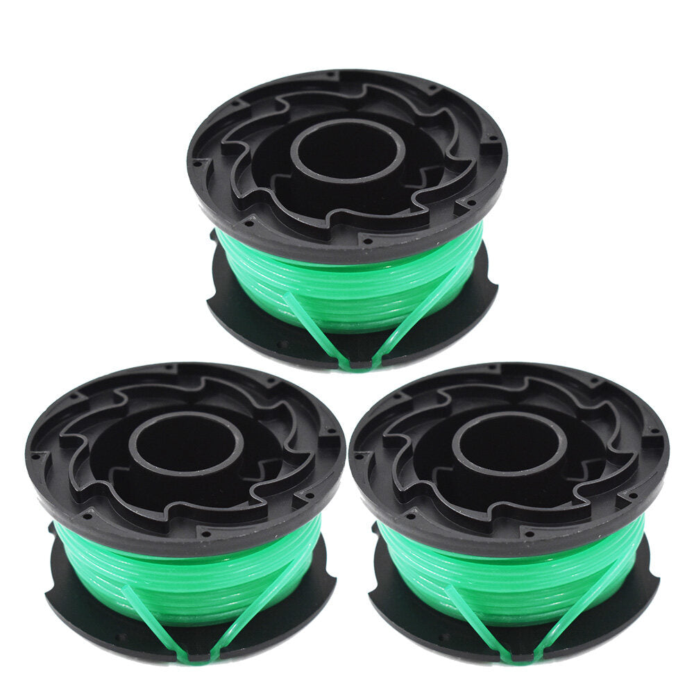 3-Pack 20ft 0.08in String Trimmer Line Green Spool Replacement for SF-080 GH3000 GH3000R LST540 LST540B