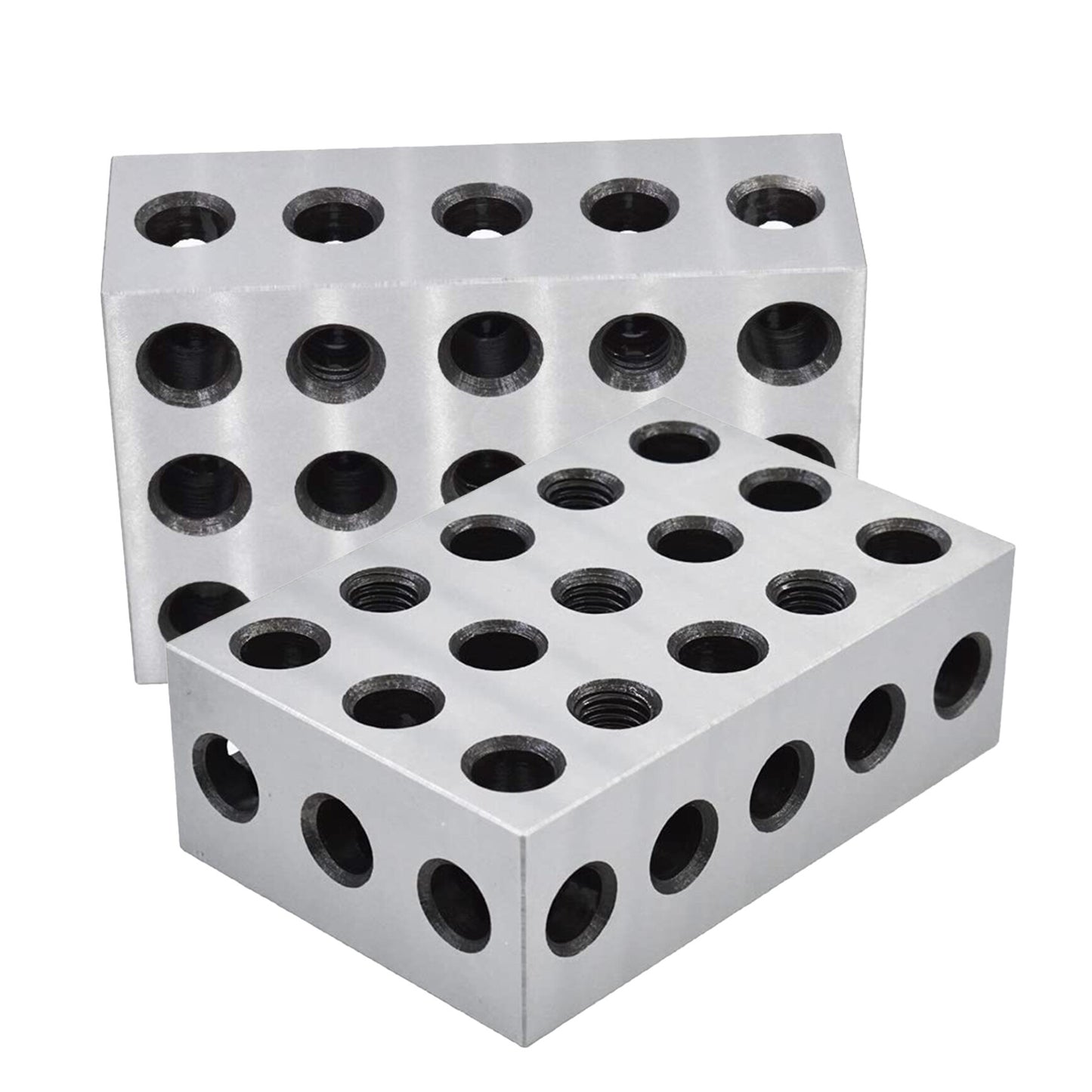 ALL-CARB Parallel Block Set 2 x 4 x 6 Blocks 23 Holes Matched 0.0003 Inch Machinist Fit for Milling Machine