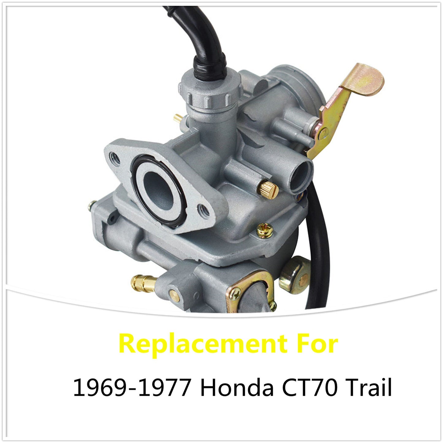 Carburetor with Throttle Cable Replacement for Honda CT70 CT70H CT 70 KO Trail Bike 1969-1977