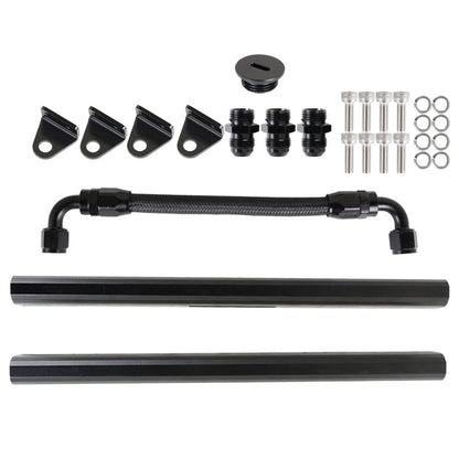 ALL-CARB -8AN Fuel Rails Kit Replacement for LS1 LS6 Black