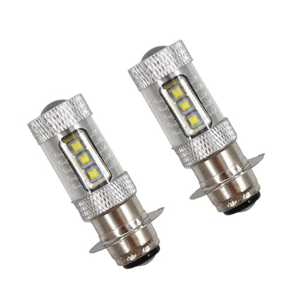 ALL-CARB 2 Pcs Super White 8500K LED 100w Headlights Bulbs Replaement for Honda 125 200 250 450 1985-2004