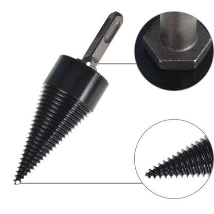 ALL-CARB Hex+Square+Round Wood Splitter Firewood Drill Bit Replacement for 42mm Household Electric Drill
