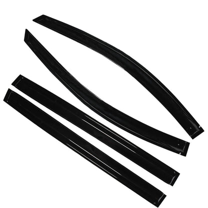 ALL-CARB Window Vent Visors Shade Sun Rain Wind Guards Deflectors Cover Acrylic Replacement for Toyota Sienna 2004-2009 Outside 4 Pieces Black