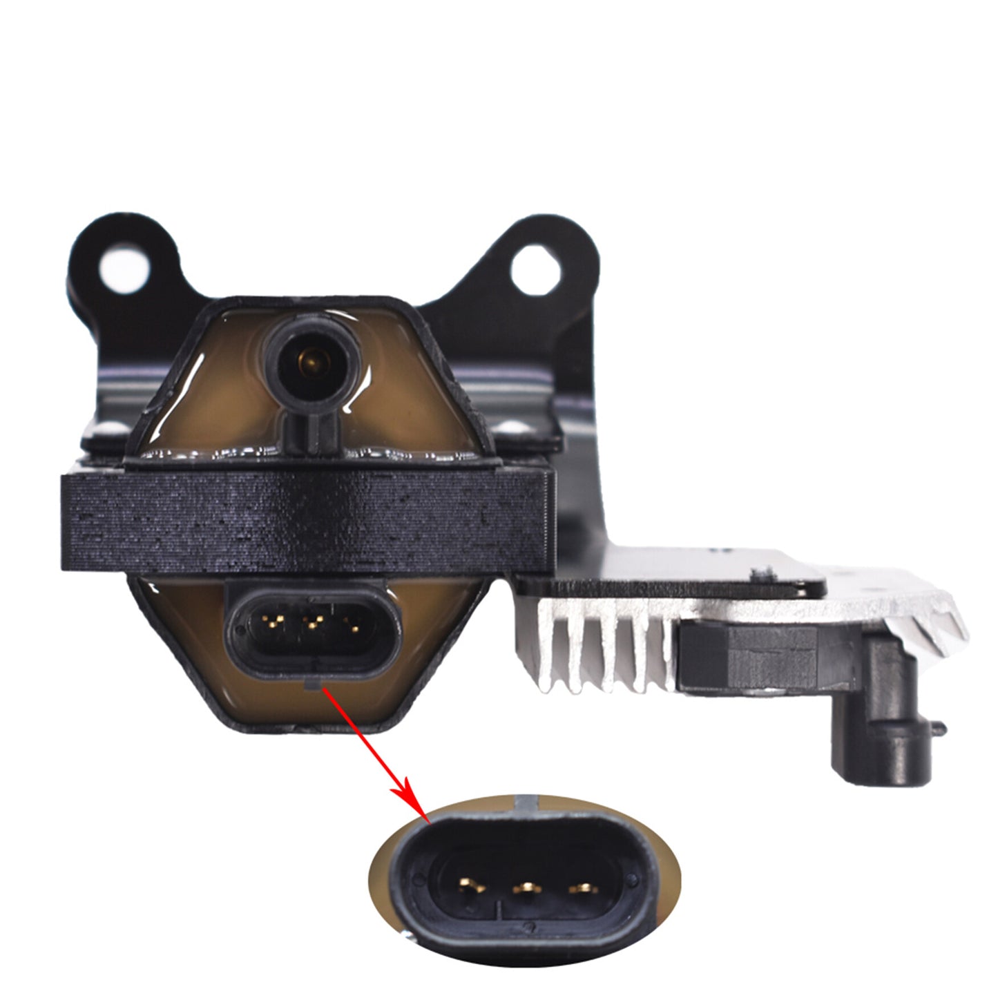 ALL-CARB Ignition Coil with Ignition Module 10489421 Replacement for Buick Chevrolet Pontiac C1098 D577