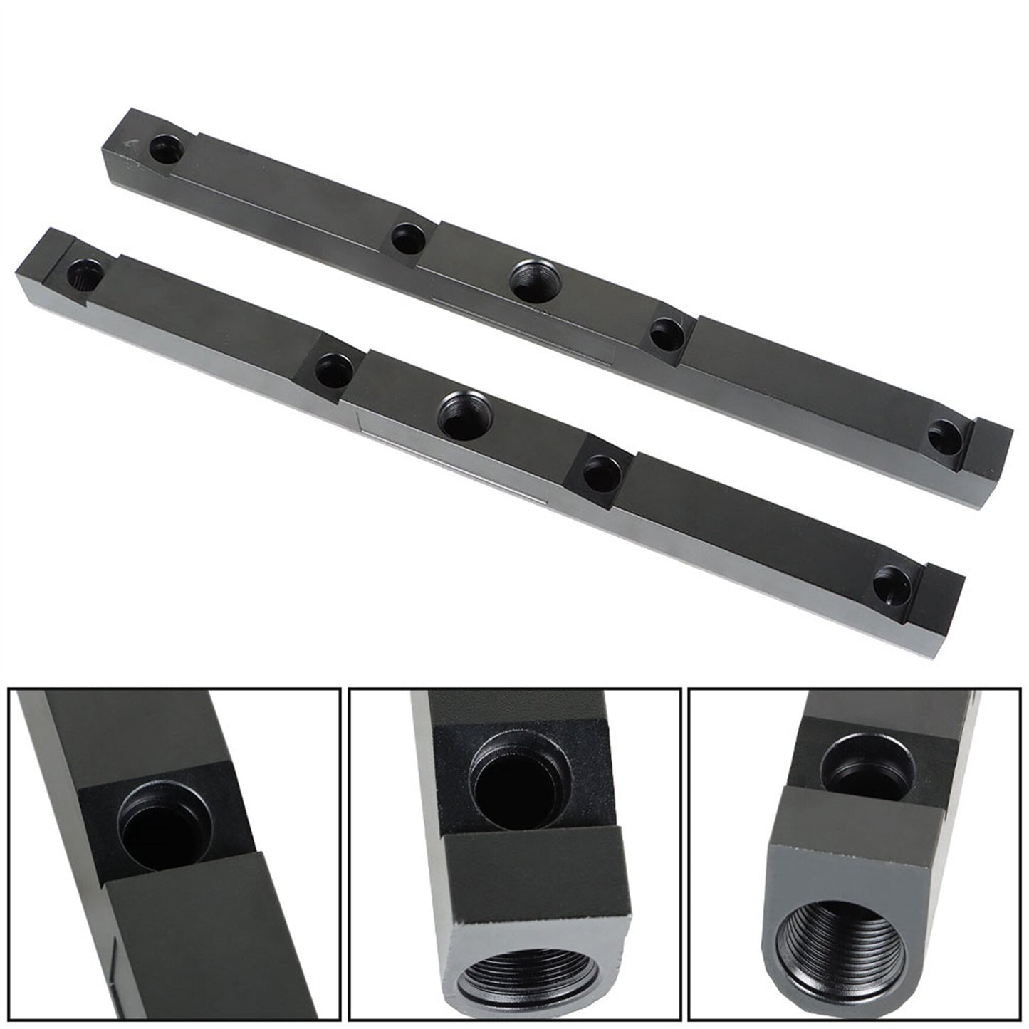 ALL-CARB -8AN Fuel Rails Kit Replacement for LS1 LS6 Black