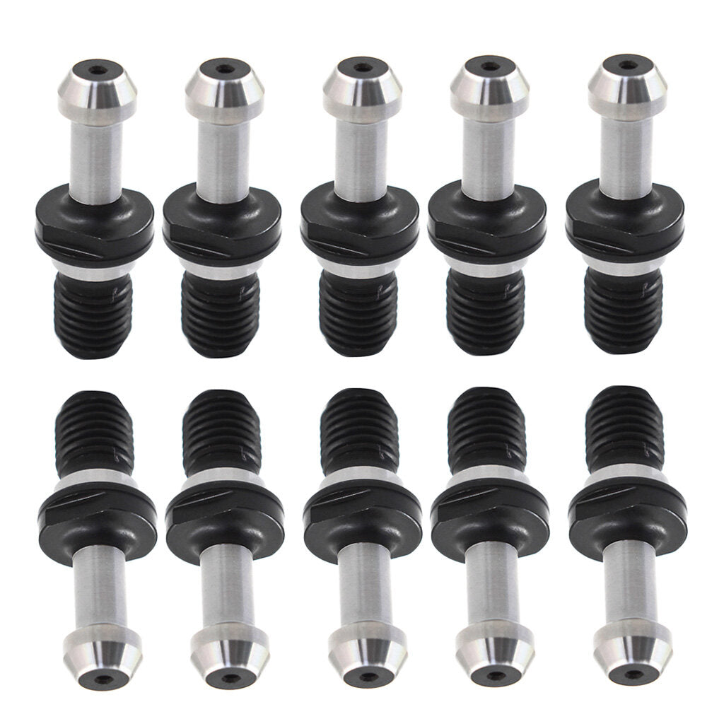 ALL-CARB 10Pcs BT40 60 Degree 0.589 Inch Pull Stud Fixed Knobs Fit for Kia Mori Seiki Mazak CNC Machining Machines