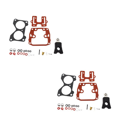 2 X Carburetor Carb Rebuild Repair Kits Replacement for V4 85 90 100 115 125 140 HP 439076