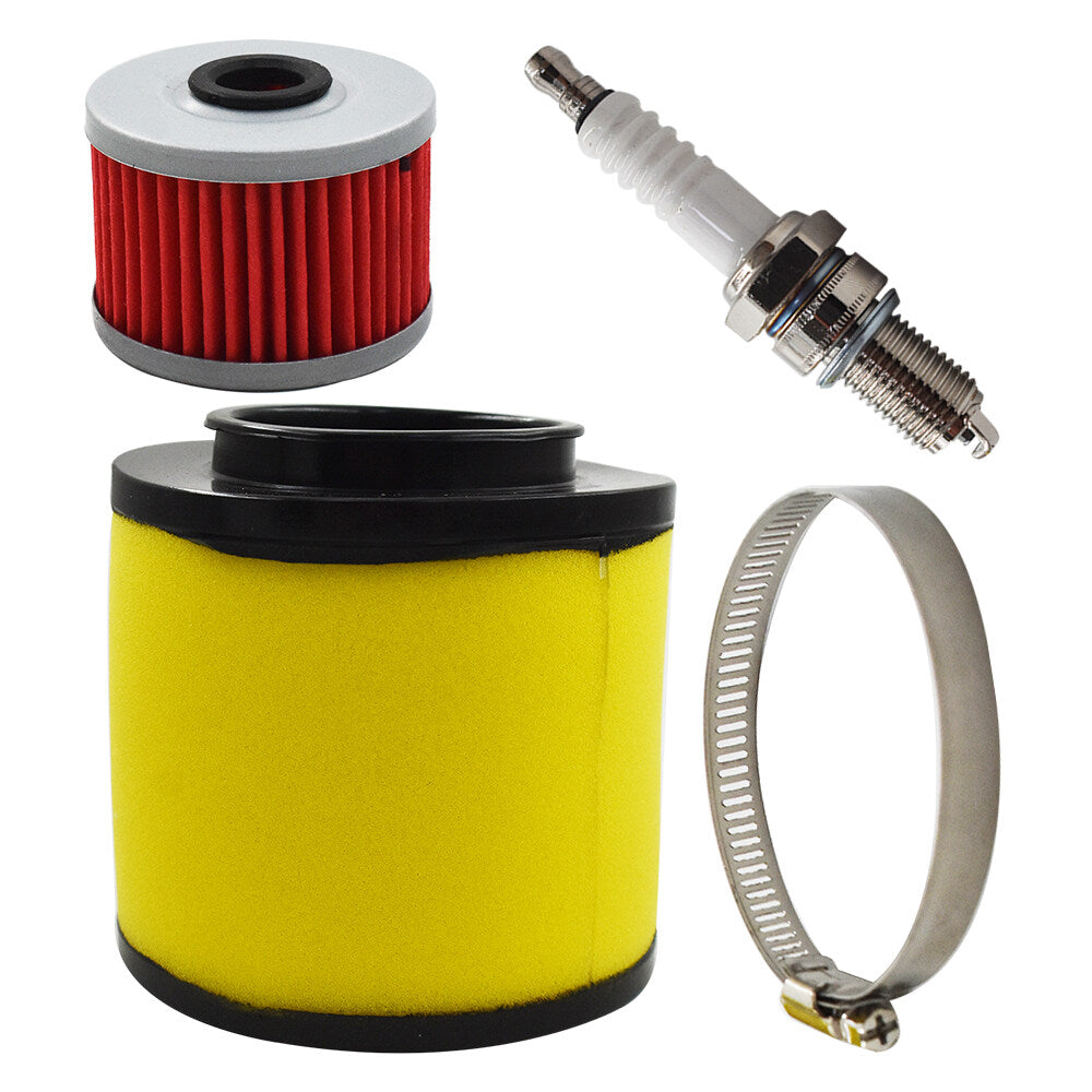 ALL-CARB Air Filter Oil Filter & Spark Plug Replacement for Honda Rancher 350 TRX350TE TRX350TM TRX350FE TRX350FM Foreman 400 450