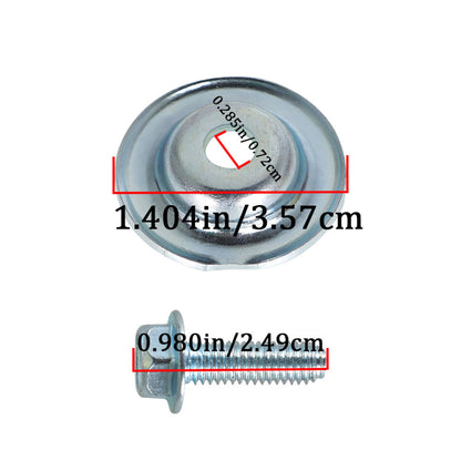 ALL-CARB 10 Piece Set UTV Skid Plate Bolts and Washers Replacement for Polaris General Ranger RS1 RZR 500 570 700 800 900 1000 Turbo 7556065 7518529