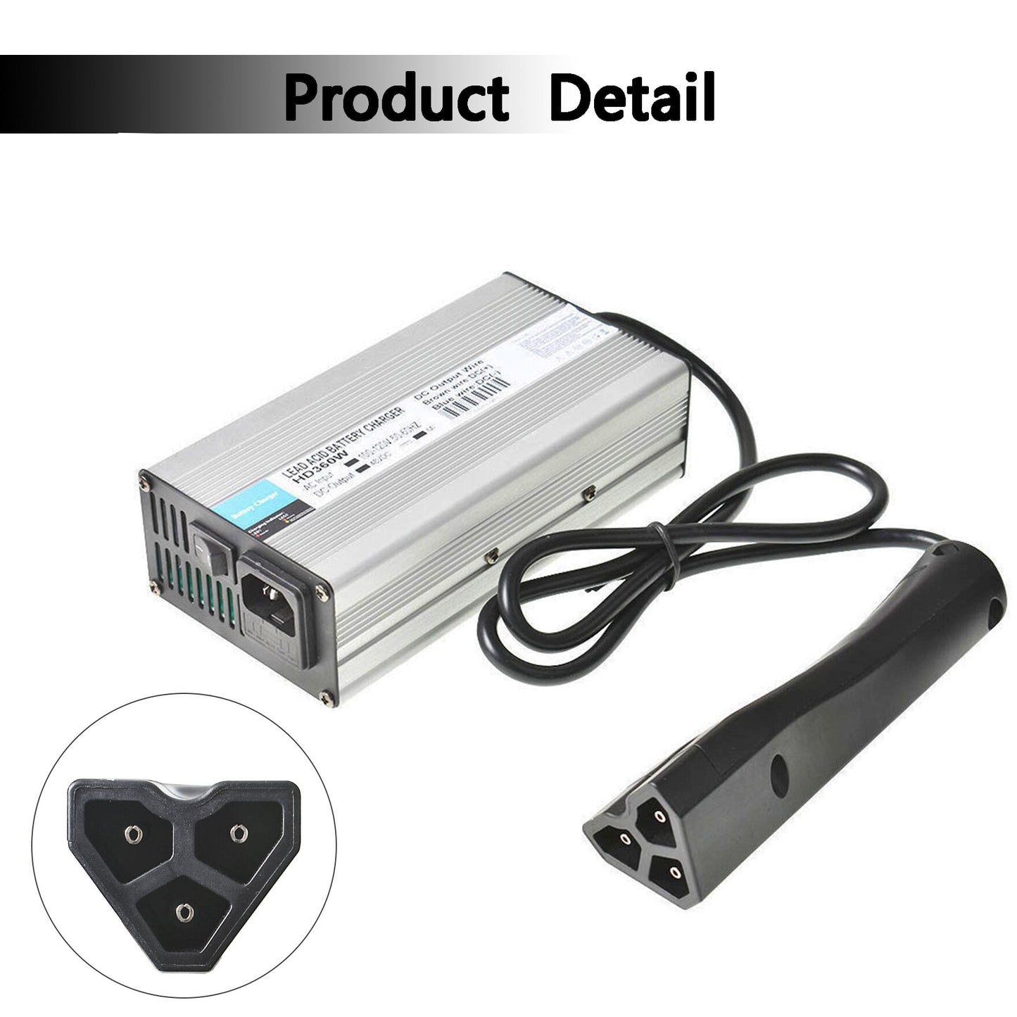 ALL-CARB 48V 6A Battery Charger Replacement for EZGO RXV Club Car Golf Cart