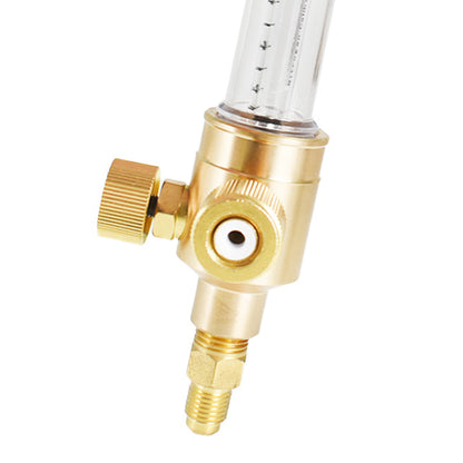 ALL-CARB Nitrogen Flow Indicator 1/4 Inch Flare Inlet and Outlet Connection 50PSI 0-75 SCFH Outflow Nitrogen Flow Meter