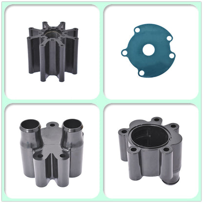 ALL-CARB Water Pump Impeller Kit & Housing Sea Water Pump Impeller Repair Parts Replacement for Mercury Mariner Bravo Raw 46-807151A14 18-3150