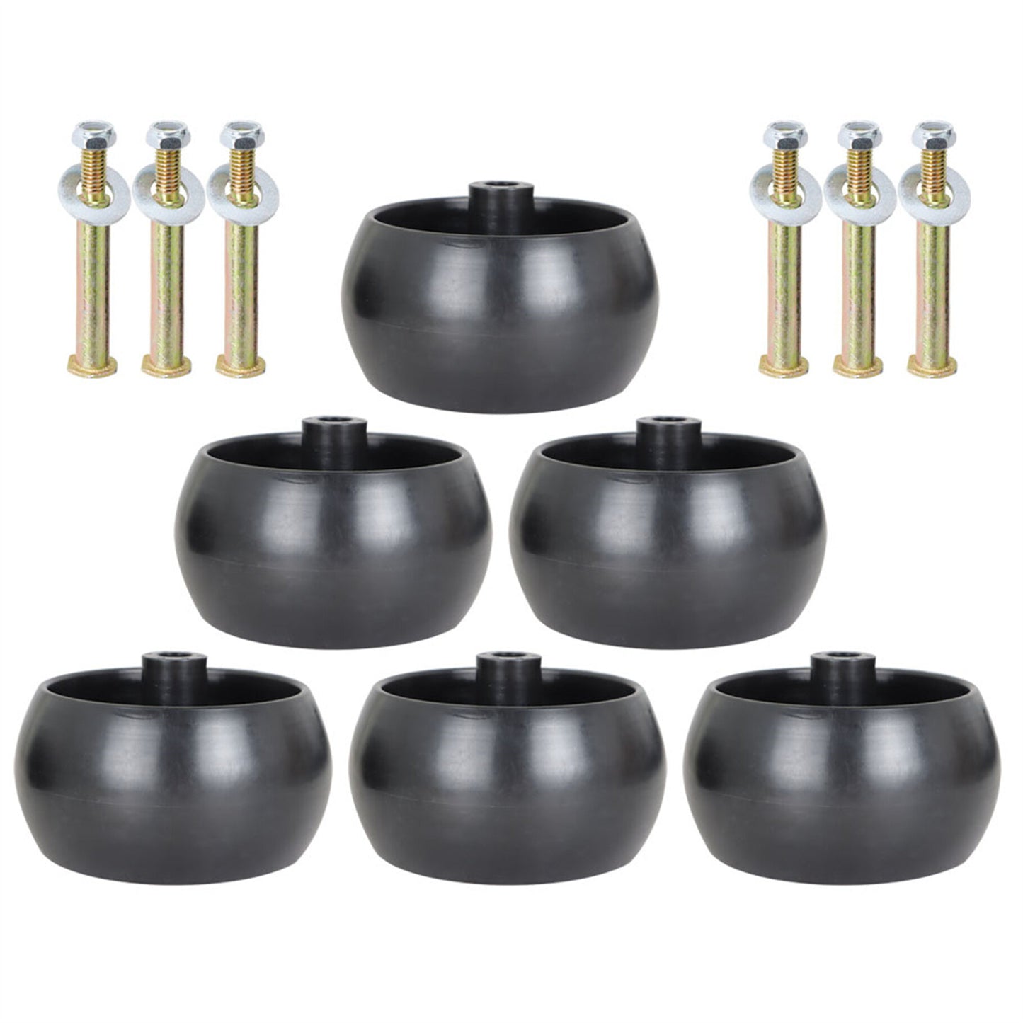 ALL-CARB 6Pcs Mower Deck Wheels Kit Replacement for 589527301 532174873 Replacement for 174873