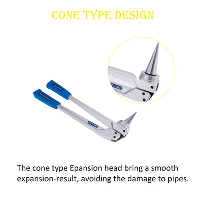 ALL-CARB PEX Tube Expansion Tool Kit Meets ASTM F1960 Standard with 1/2inch 3/4inch 1inch Expander Heads and Tube Cutting Plier for Propex Expansion