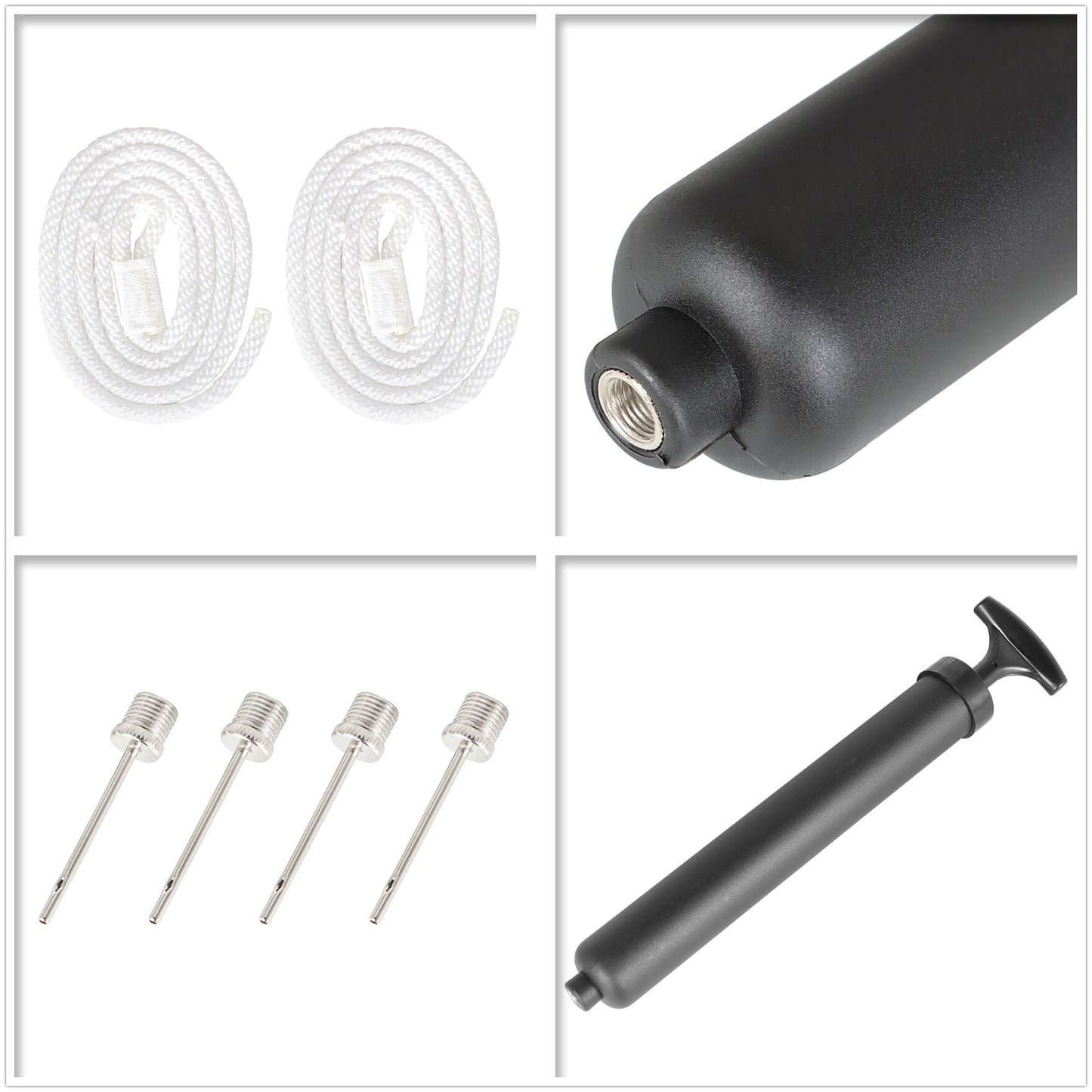 ALL-CARB 5.5 x 20 Inches Boat Fenders Vinyl Ribbed Marine Boat with Fender Lines & Pump to Inflate