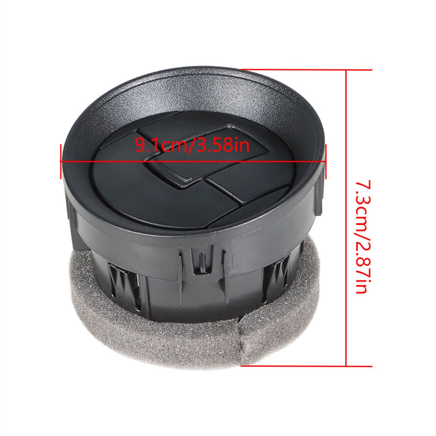 ALL-CARB AC Heater Air Vent Front Interior Dashboard Louvre Replacement for F-150 F150 2009-2014 CL3Z-19893-EA CL3Z19893EA 9L3Z-19893-AA 9L3Z19893AA