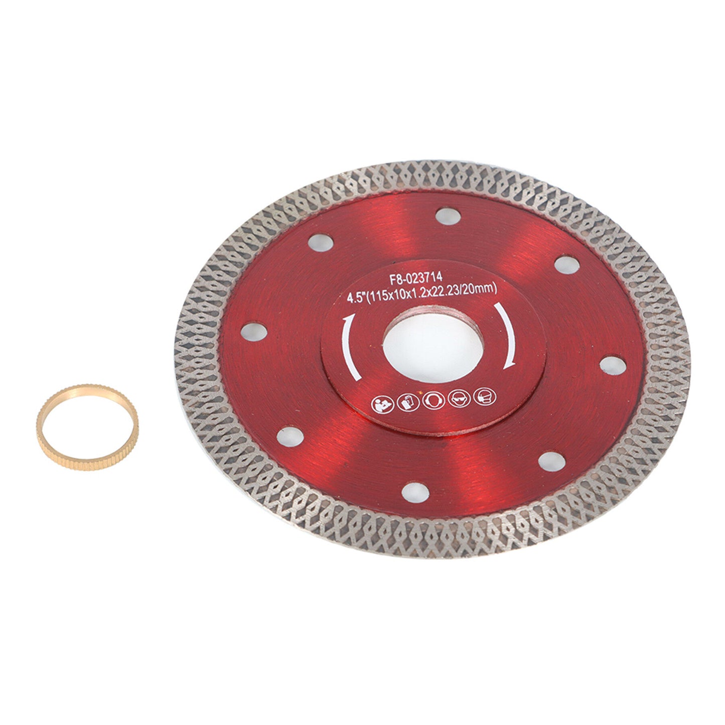 ALL-CARB 2Pcs 4.5 Inch Diamond Porcelain Saw Blades Ceramic Cutting Disc Wheels for Cutting Ceramic Tile Porcelain Granite Marbles