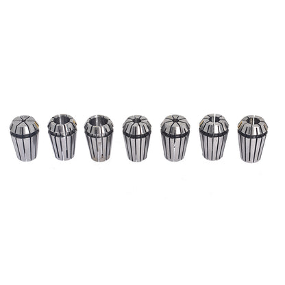 ALL-CARB 7Pcs ER20 Spring Collet Set 1/8 - 1/2 Inch for CNC Milling Lathe Tool and Engraving Machine Carbon Steel