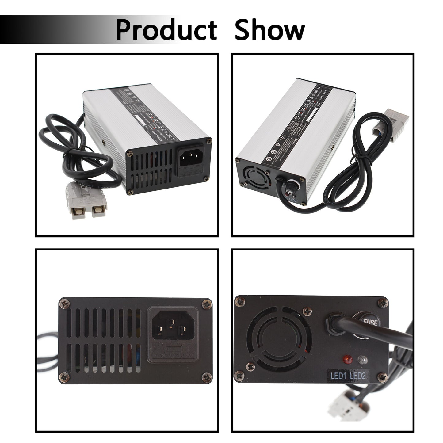 ALL-CARB 36V 5A Battery Charger Anderson Plug Replacement for EZGO Yamaha Marathon Golf Cart 83-94 SB50