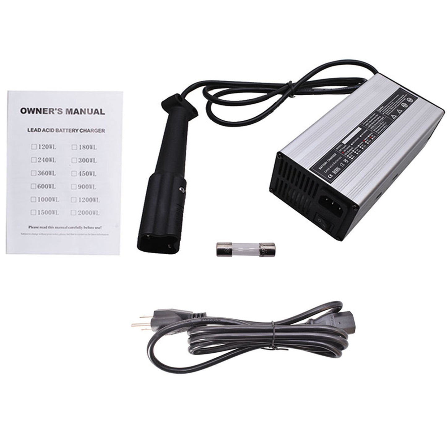 ALL-CARB 48 Volt 6A 3 Pin Battery Charger Replacement for Yamaha Golf Cart Drive G29 2007-up