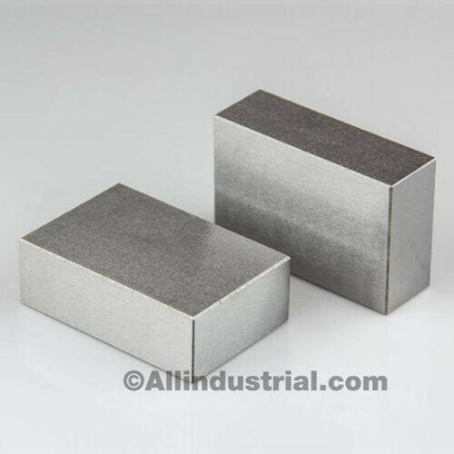 1" x 2" x 3" Parallel Block Set No Holes Matched Pair Hardened Steel Plain 0.0001 Inch 123 Set Precision Machinist Milling