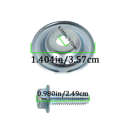 ALL-CARB 10 Piece Set UTV Skid Plate Bolts and Washers Replacement for Polaris General Ranger RS1 RZR 500 570 700 800 900 1000 Turbo 7556065 7518529