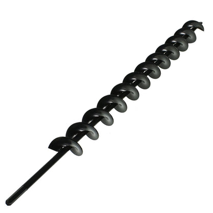 ALL-CARB Auger Drill Bit, 24 Inch Earth Auger Bit 8mm Diameter Non-Slip Hex Shank, Rust-Proof Repid Planter, Yard Gardening Planting Bulbs Auger, Post or Umbrella Hole Digger