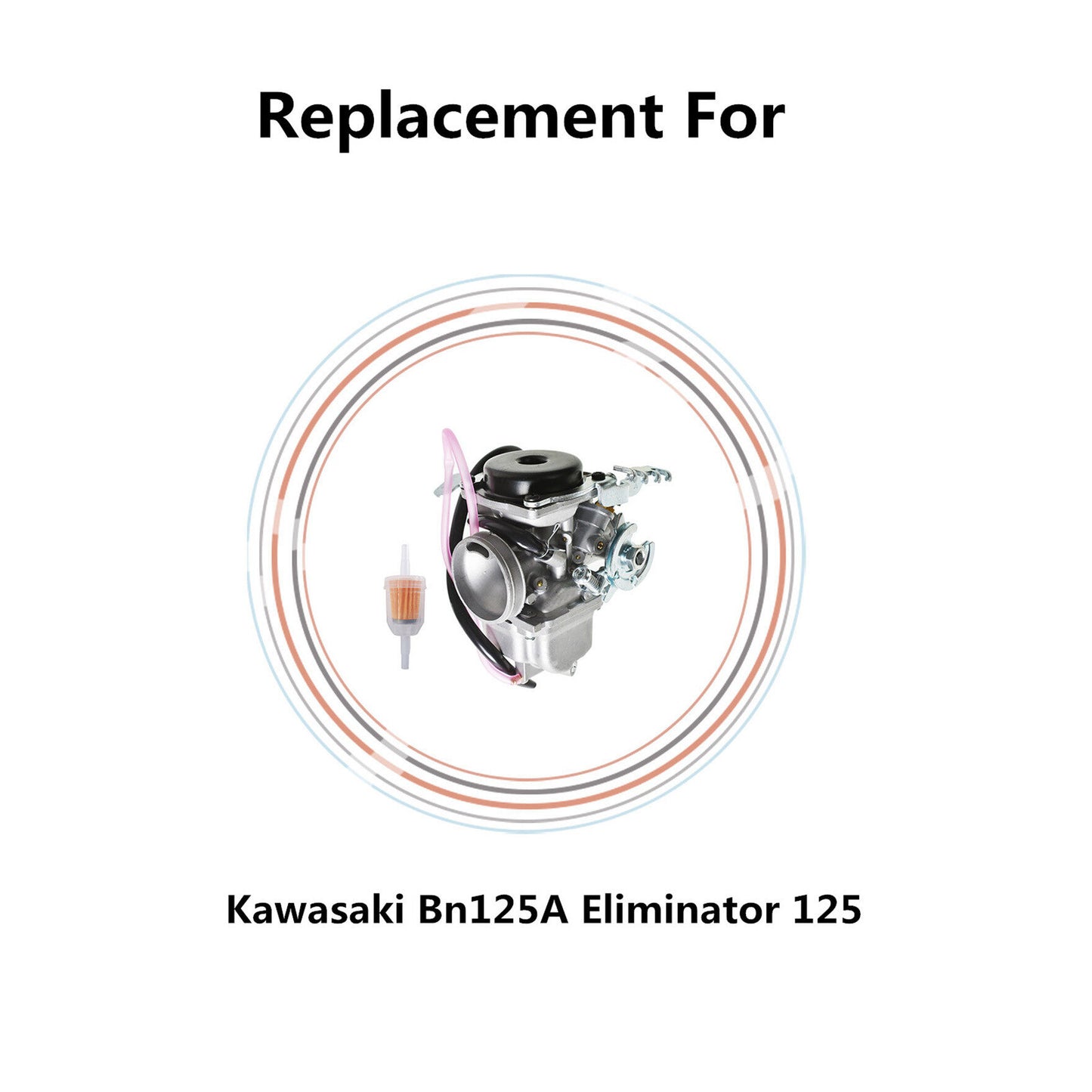 ALL-CARB Motorcycle Carburetor Assembly Replacement for Kawasaki Bn125A Eliminator 125