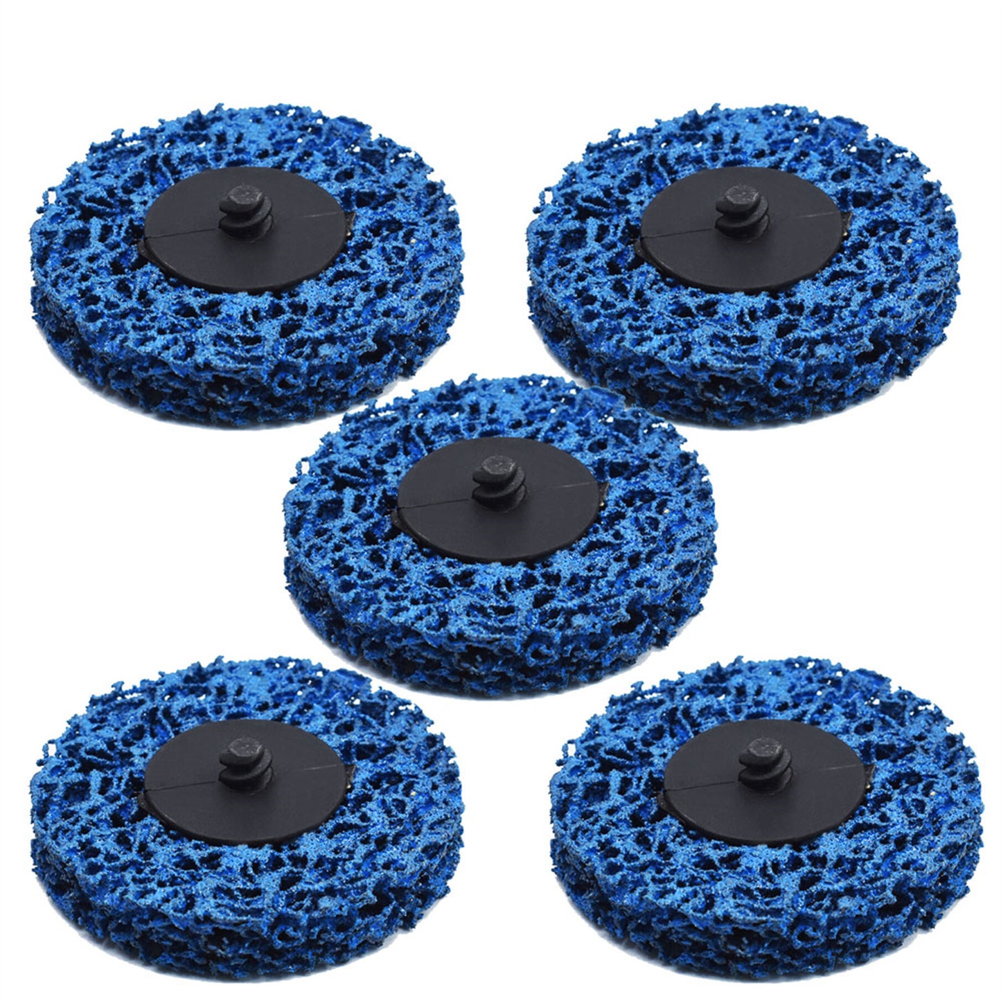 ALL-CARB 5 Pack 3 Inch Quick Change Easy Strip and Clean Discs Grinding Wheel Fit for Angle Grinders Clean, Paint Rust, Coating Rust and Wood Metal Fiberglass Clean