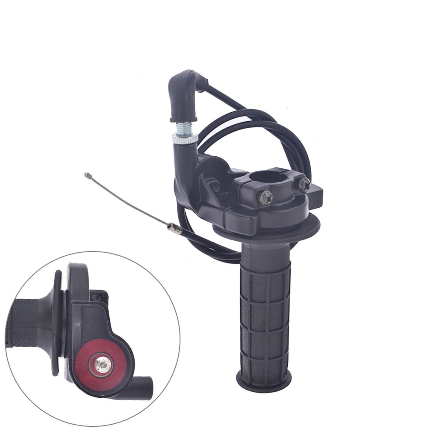 ALL-CARB 7/8 22mm Twist Throttle Handle Grip With Cable Replacement for 50-250CC ATV DirtBike Quad Pit Dirt Bike Buggy