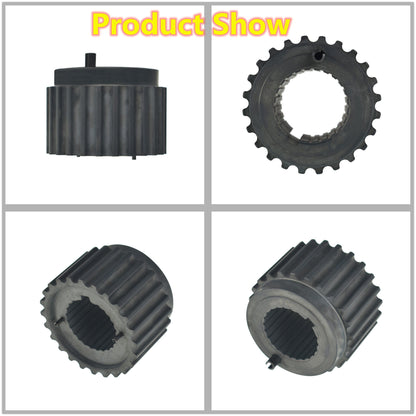 ALL-CARB Crankshaft Belt Pulley with Sensor Blade and Spacer Replacement for Mitsubishi Montero Galant Eclipse 3.0L 3.5L