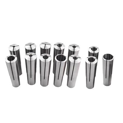 ALL-CARB 13Pcs MT4 4MT 4 Morse Taper Collet Set 1/8 - 1Inch with 5/8 Inch -11 Threaded Back for Drawbar Fit for Machining Turning