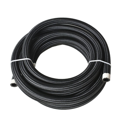 ALL-CARB Nylon Stainless Steel Braided Fuel Line 10AN 20FT with 10PCS Fuel Line Adapter Kit