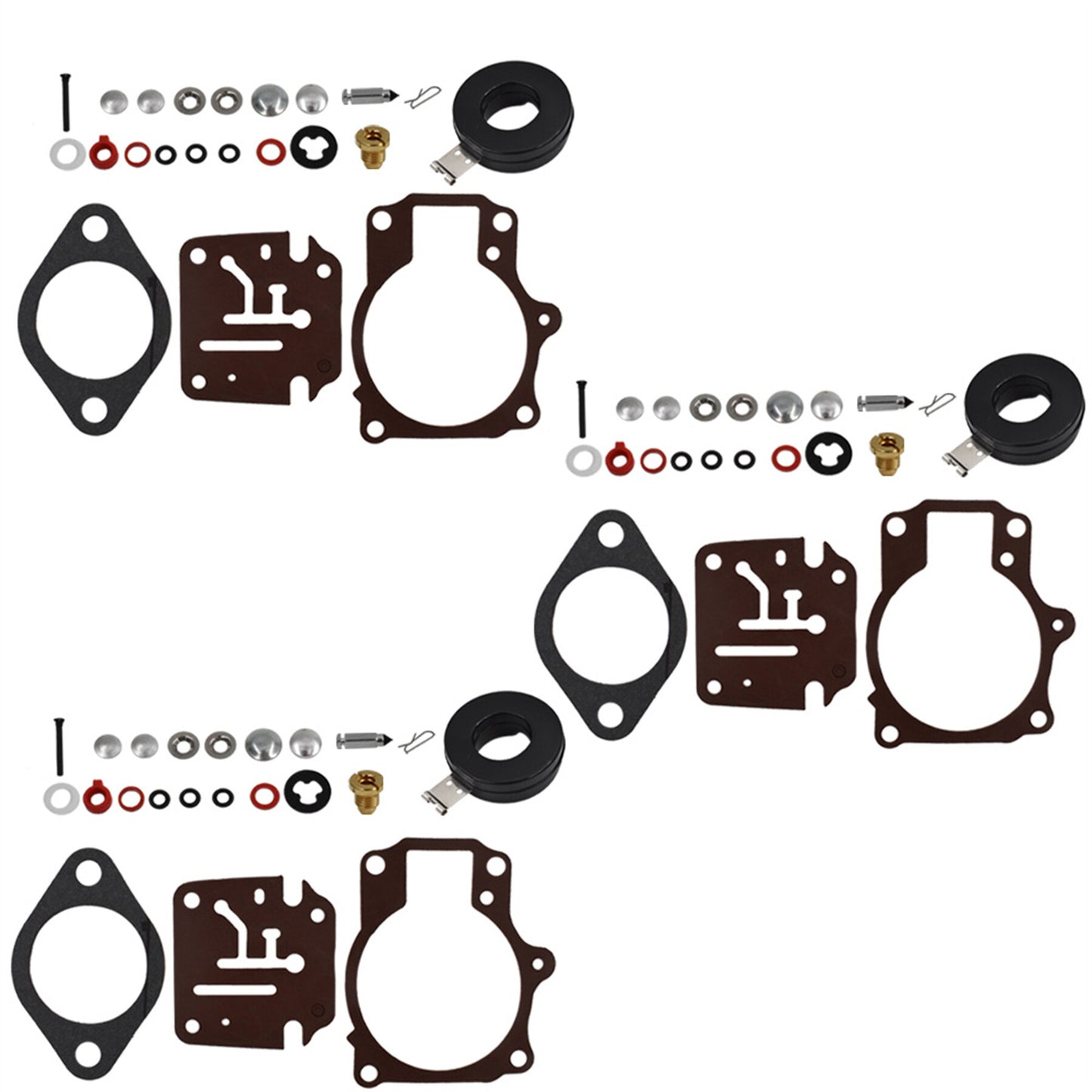 ALL-CARB 3 x Carburetor Carb Rebuild Repair Kits and Float Replacement for Johnson Evinrude 396701 65 70 75 HP
