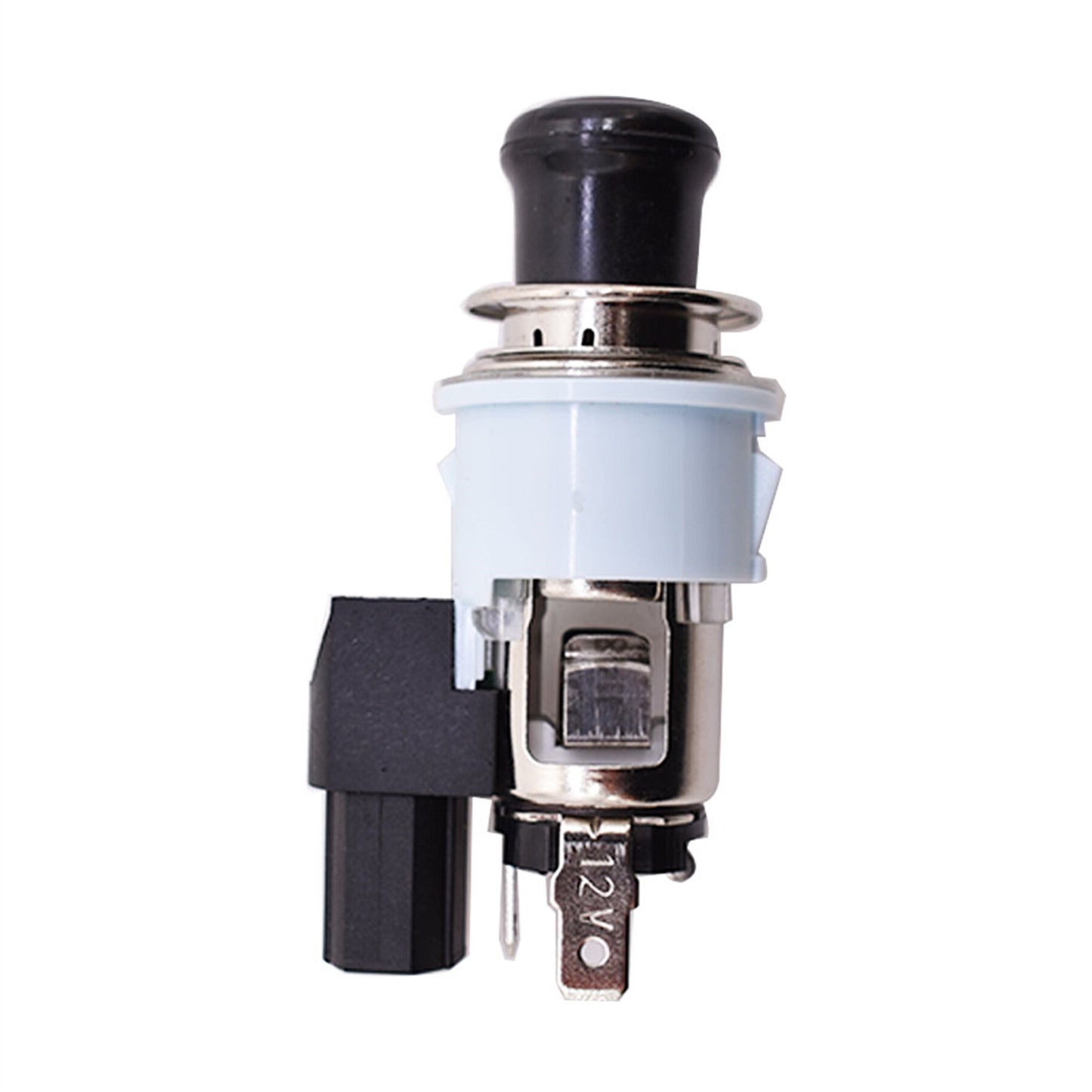 ALL-CARB Black Silver New Cigarette Lighter Assembly Socket Replacement for 1990-2008 Toyota Lexus 85500-12240