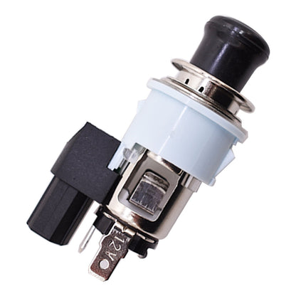 ALL-CARB Black Silver New Cigarette Lighter Assembly Socket Replacement for 1990-2008 Toyota Lexus 85500-12240