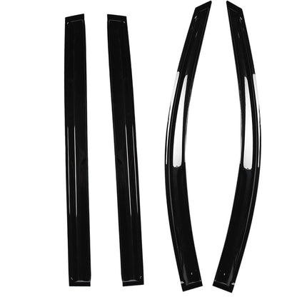 ALL-CARB Window Vent Visors Shade Sun Rain Wind Guards Deflectors Cover Acrylic Replacement for Toyota Sienna 2004-2009 Outside 4 Pieces Black
