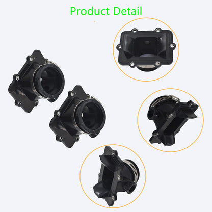 ALL-CARB 2-Pack Carburetor Flange Carb Socket Intake Boots Replacement for Ski-Doo 600 500 420867882 420867880