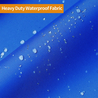 ALL-CARB 600D Water Proof Heavy Duty Trailerable Boat Cover Replacement for Jon Boat 18ft length Beam Width to 75inches Bule