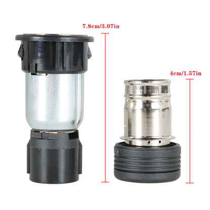 ALL-CARB Black Silver New Cigarette Lighter Assembly Socket Replacement for 1999-2016 Lincoln Mercury XC3Z-15055-AA