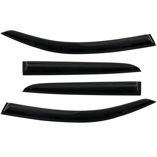 ALL-CARB Window Vent Visors Shade Sun Rain Wind Guards Deflectors Cover Acrylic Replacement for Toyota C-HR CHR 2017-2020 Outside 4 Pieces Black