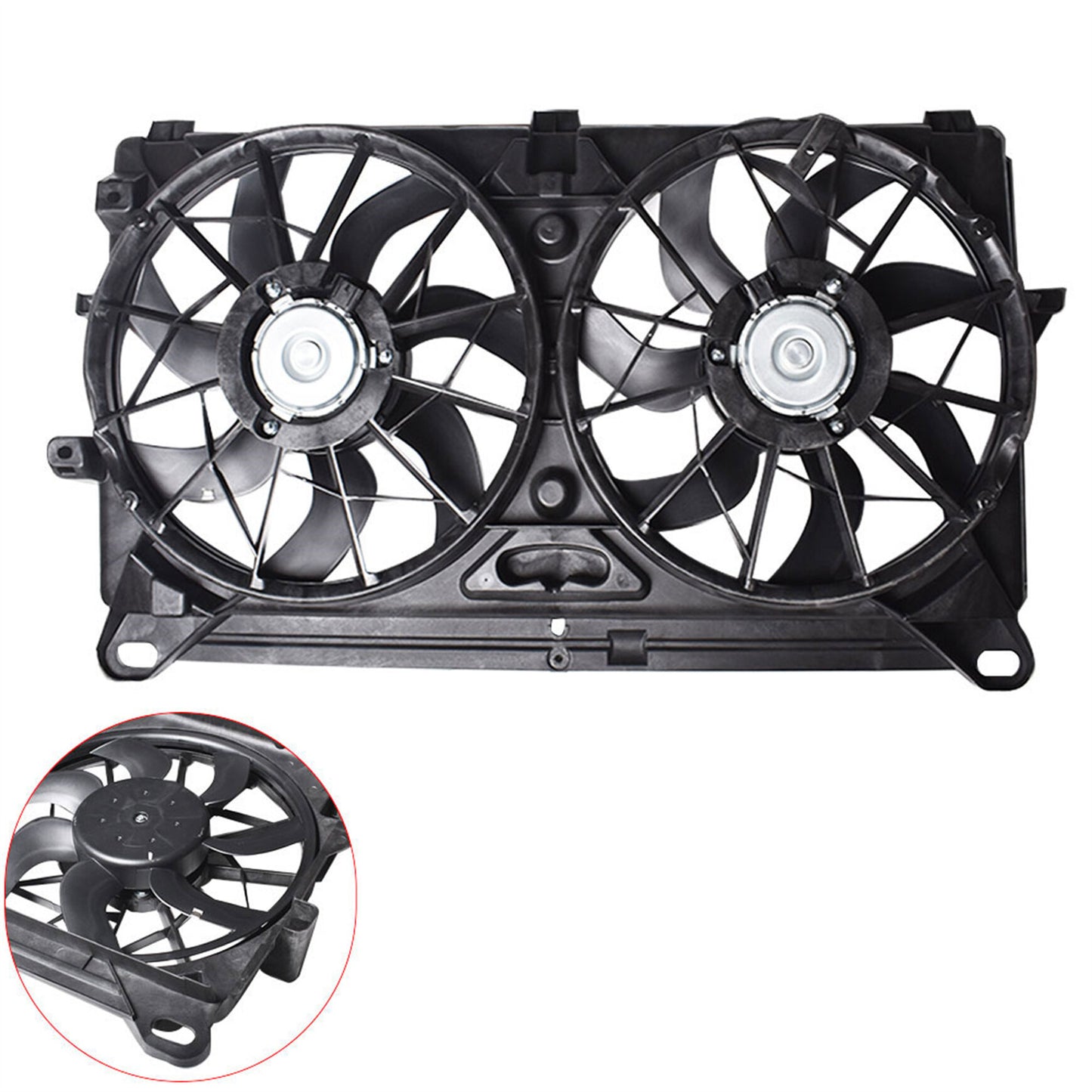 ALL-CARB Radiator Cooling Fan 89023366 Replacement for 2005 2006 2007 GMC Sierra Yukon Chevy Avalanche Silverado Suburban Tahoe