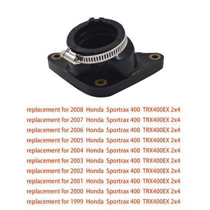 ALL-CARB Carburetor Intake Boot w/CLAMP Replacement for Sportrax 400 TRX400EX 1999-2008