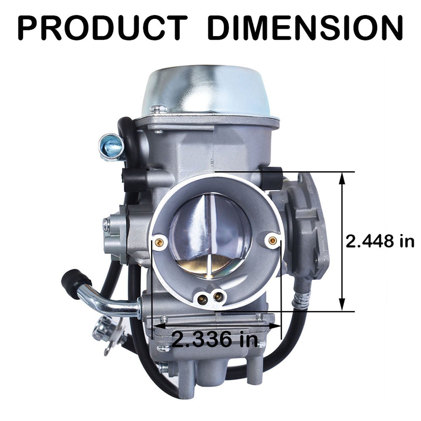 Carburetor Carb & Fuel Petcock Valve Replacement for Yamaha Grizzly 660 2002-2008