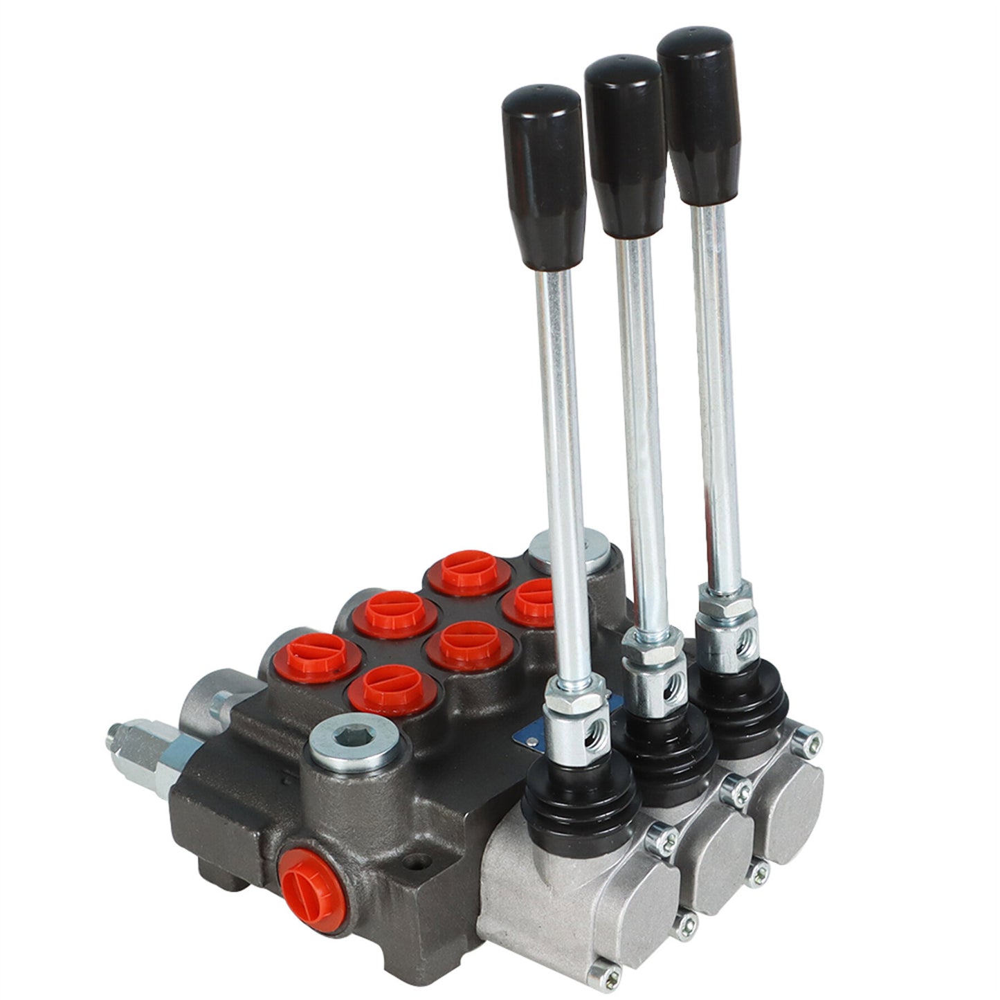 ALL-CARB Hydraulic Valve 3 Spool Hydraulic Directional Control Valve Double Acting Valve 13 GPM 3600 PSI BSPP Ports for Tractors Loaders Tanks