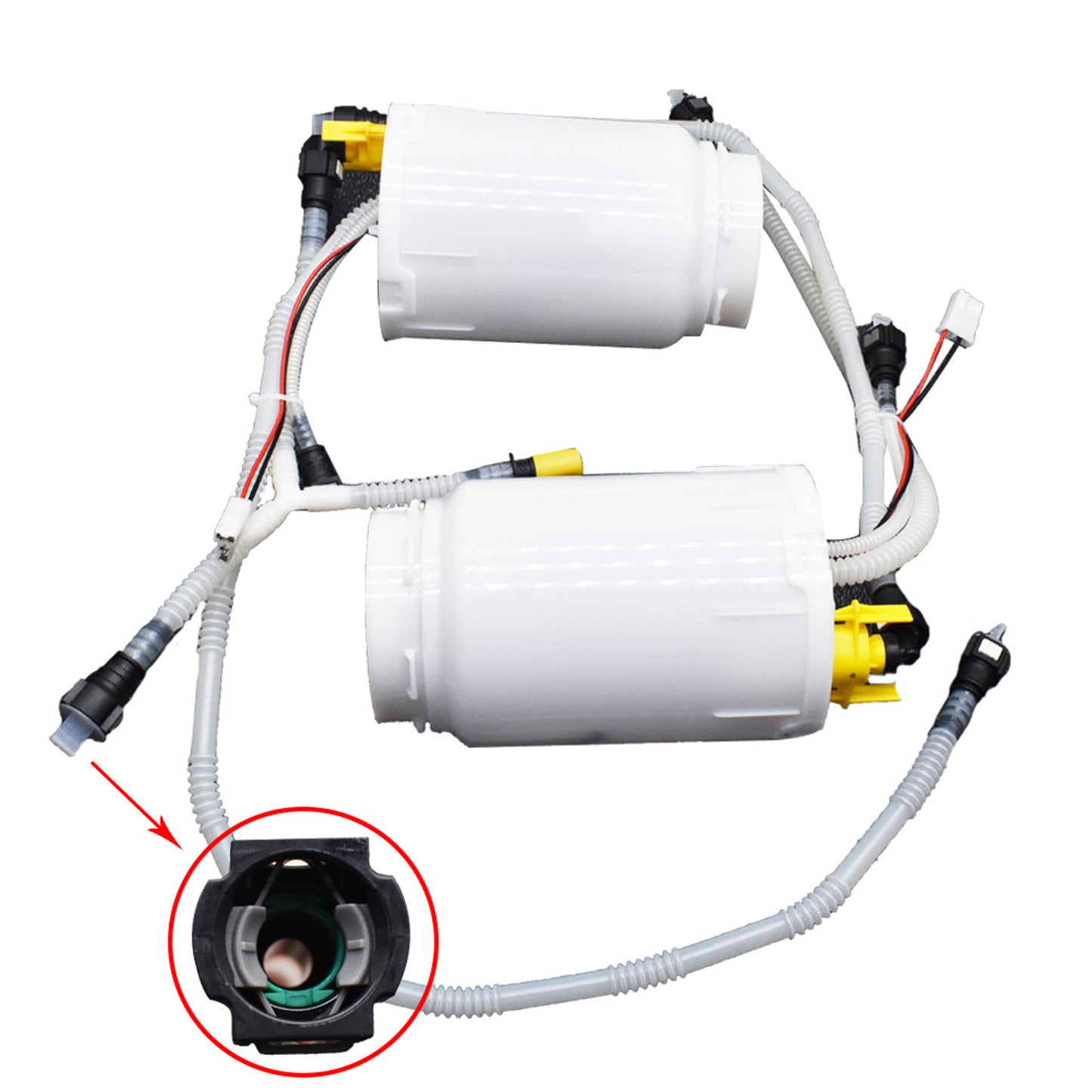 ALL-CARB Fuel Pump Assembly Fits A2C53377801Z A2C53377802Z Replacement for 2003-2010 Porsche 955 Cayenne S Turbo Left + Right